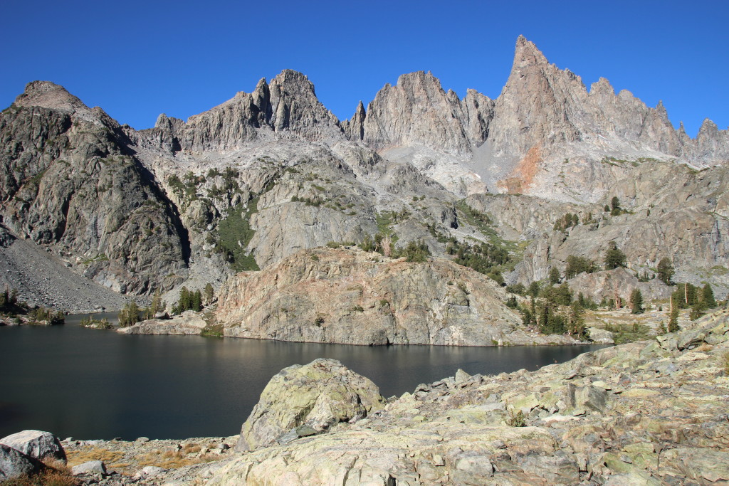 View of the Minarets from camp