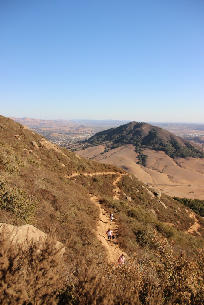 Hikers on Bishop Peak