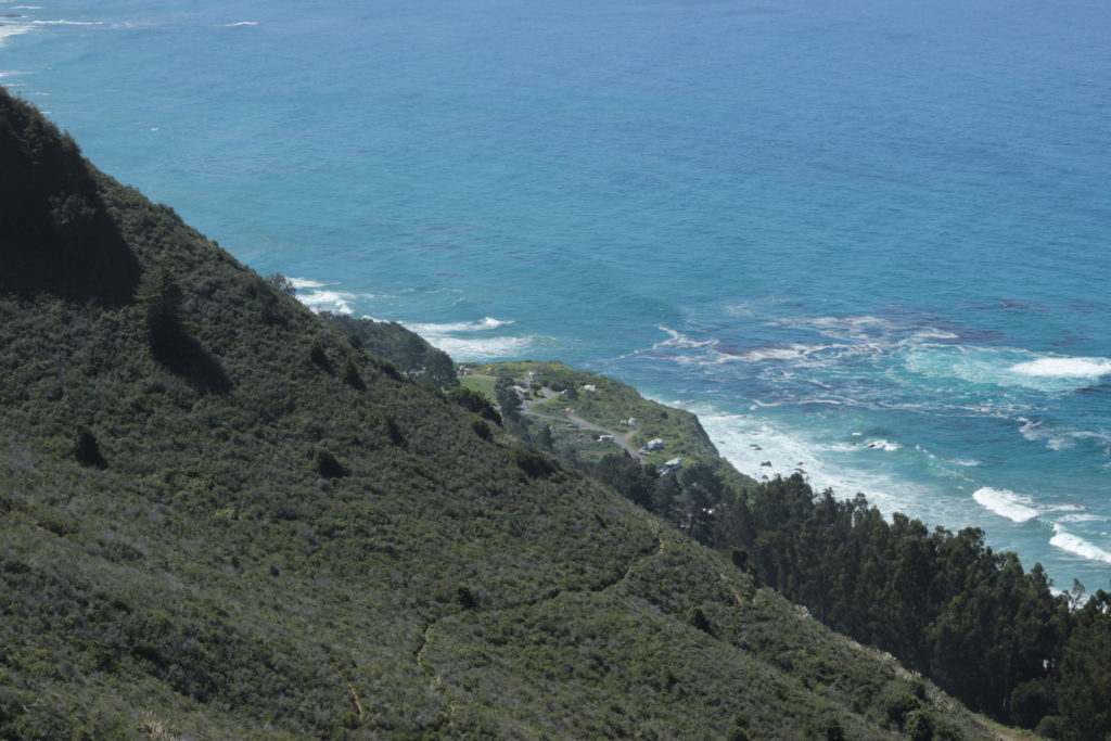 Kirk Creek camp from Vicente Flat