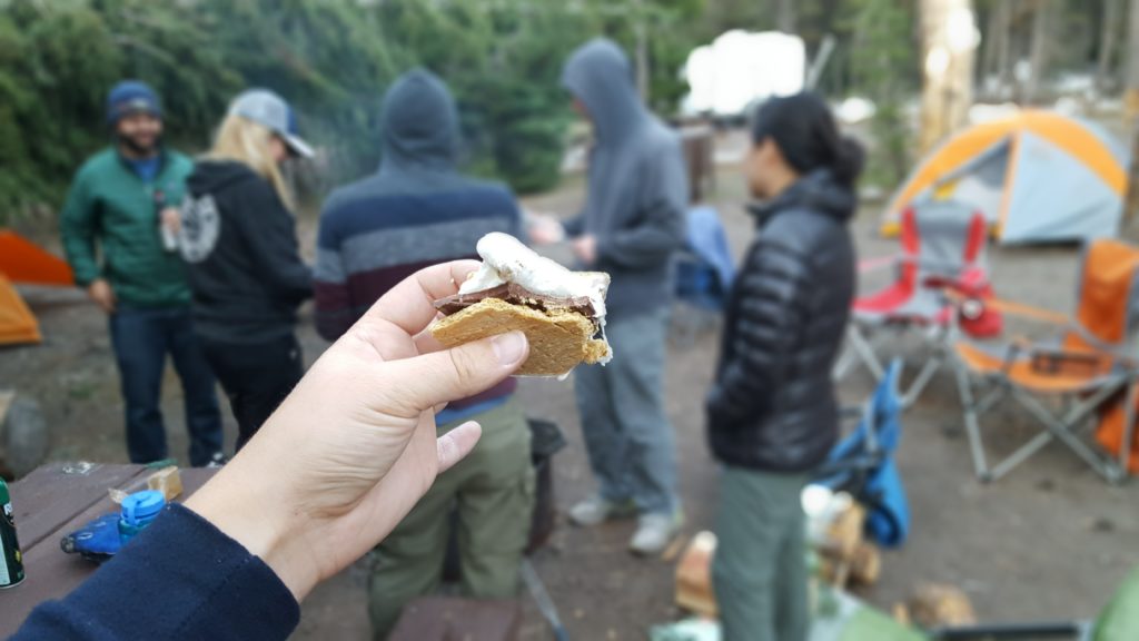 S'mores at Crater Lake