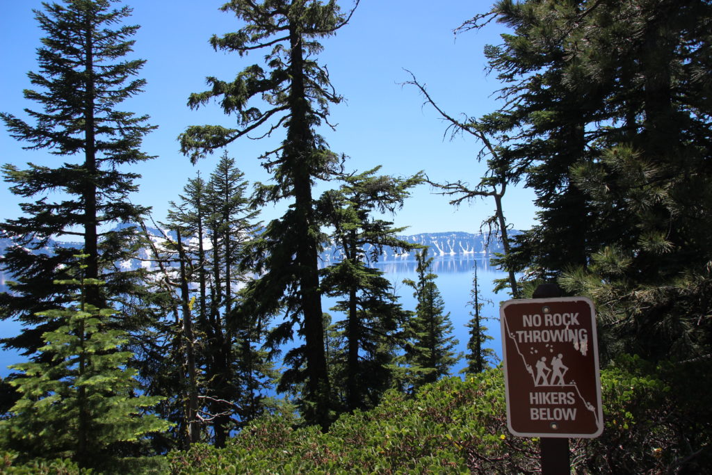 Cleetwood cover trail, Crater Lake, Oregon