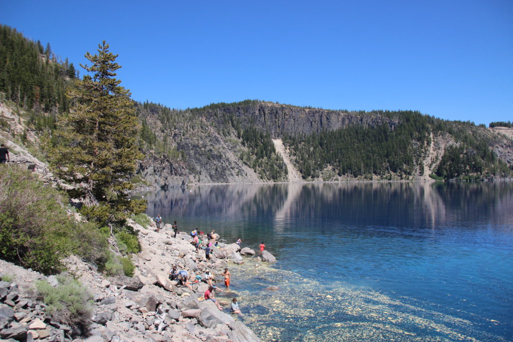 Crater Lake lake access at Cleetwood Cove