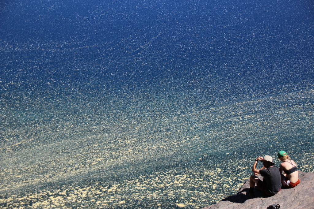 Sitting at Crater Lake