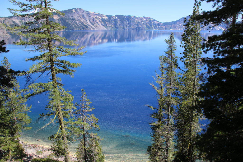 Descending Cleetwood Cove Trail, Crater Lake
